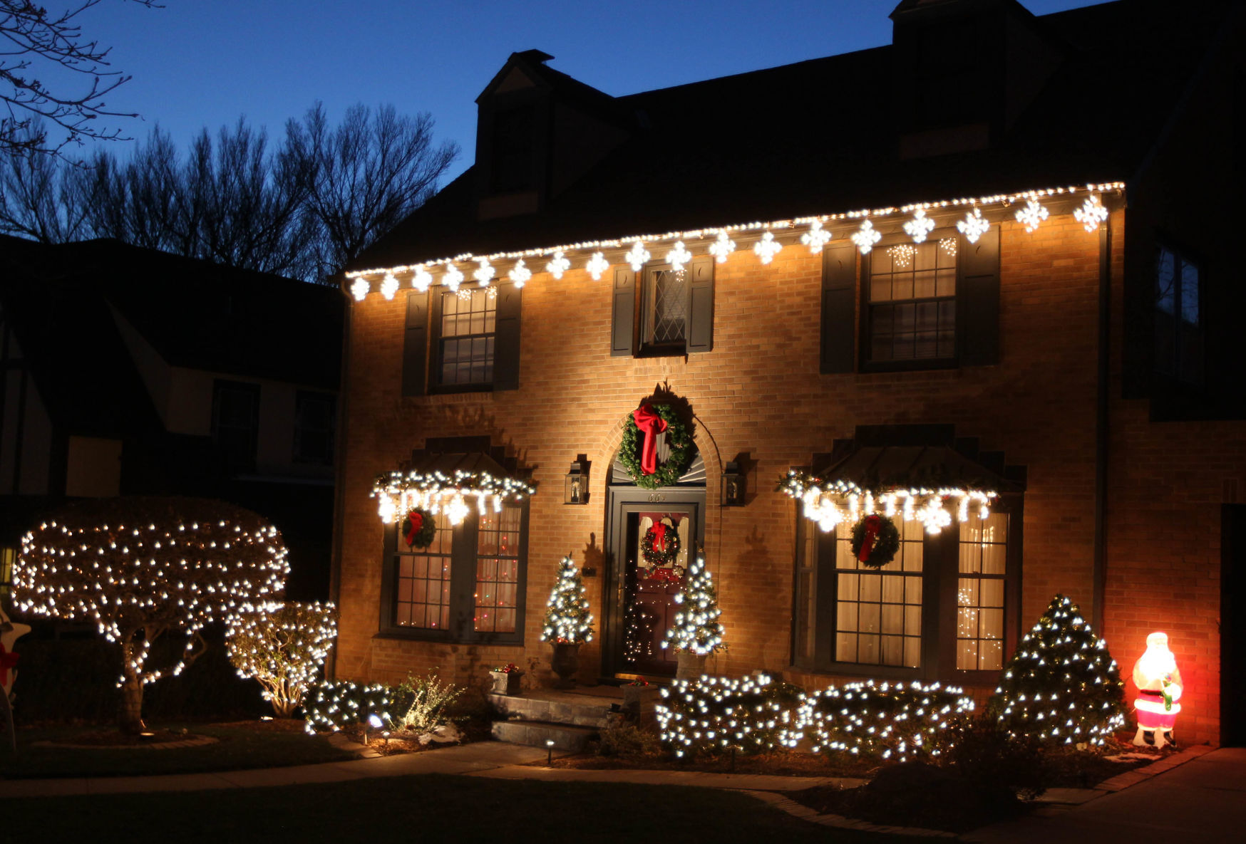 Christmas lights on display at 664 N. 58th St.